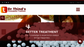 What Drthindhomeopathy.com website looked like in 2018 (5 years ago)