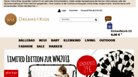 What Dreams4kids.de website looked like in 2018 (5 years ago)