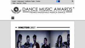 What Dancemusicawards.it website looked like in 2018 (5 years ago)