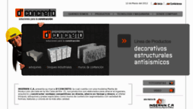 What D-concreto.com website looked like in 2018 (5 years ago)