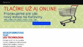 What Daliprint.eu website looked like in 2018 (5 years ago)
