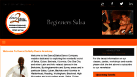 What Dance2salsa.co.uk website looked like in 2018 (5 years ago)