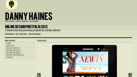 What Dannyhaines.com website looked like in 2018 (5 years ago)