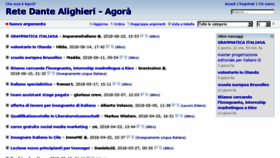 What Dantealighieri.net website looked like in 2018 (5 years ago)