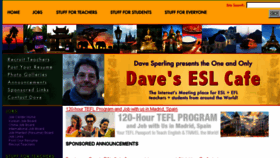 What Davescafe.com website looked like in 2018 (5 years ago)