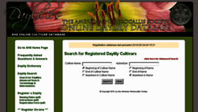 What Daylilydatabase.org website looked like in 2018 (5 years ago)