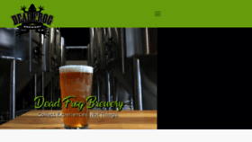 What Deadfrogbrewery.com website looked like in 2018 (5 years ago)
