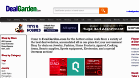 What Dealgarden.com website looked like in 2018 (5 years ago)