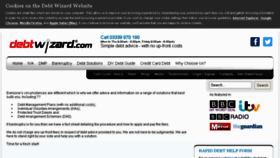 What Debtwizard.com website looked like in 2018 (5 years ago)