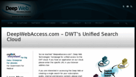 What Deepwebaccess.com website looked like in 2018 (5 years ago)