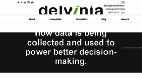 What Delvinia.com website looked like in 2018 (5 years ago)
