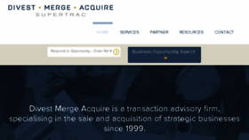 What Divestmergeacquire.com website looked like in 2018 (5 years ago)