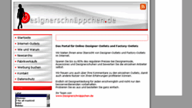 What Designerschnaeppchen.de website looked like in 2018 (5 years ago)