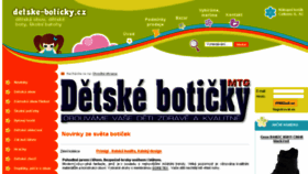 What Detske-boticky.cz website looked like in 2018 (5 years ago)