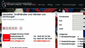 What Dichtungshersteller.info website looked like in 2018 (5 years ago)