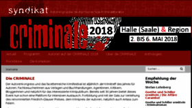 What Die-criminale.de website looked like in 2018 (5 years ago)