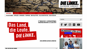 What Dielinke-sachsen-anhalt.de website looked like in 2018 (5 years ago)