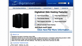 What Digitalinet.com website looked like in 2018 (5 years ago)