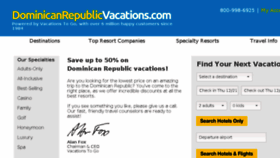 What Dominicanrepublicvacations.com website looked like in 2018 (5 years ago)