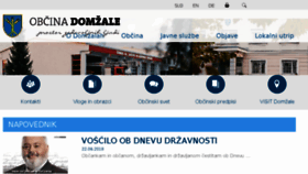 What Domzale.si website looked like in 2018 (5 years ago)