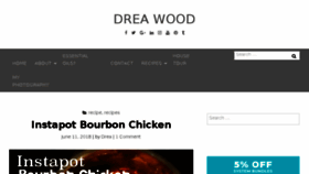 What Dreawood.com website looked like in 2018 (5 years ago)