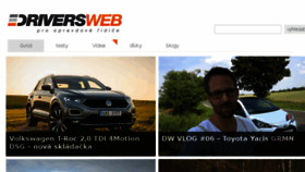 What Driversweb.cz website looked like in 2018 (5 years ago)
