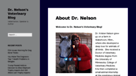 What Drnelsonsveterinaryblog.com website looked like in 2018 (5 years ago)