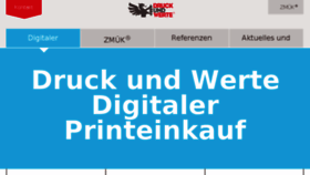 What Druckundwerte.de website looked like in 2018 (5 years ago)