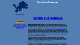 What Detroitlionsforum.com website looked like in 2018 (5 years ago)