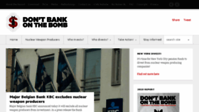 What Dontbankonthebomb.com website looked like in 2018 (5 years ago)
