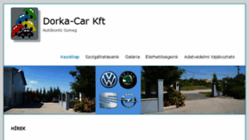 What Dorka-car.hu website looked like in 2018 (5 years ago)