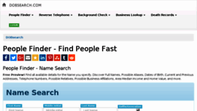 What Dobsearch.com website looked like in 2018 (5 years ago)