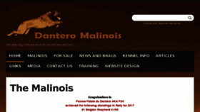 What Dantero.com website looked like in 2018 (5 years ago)