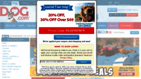 What Dog.com website looked like in 2018 (5 years ago)