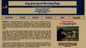What Dog-gone-good.com website looked like in 2018 (5 years ago)