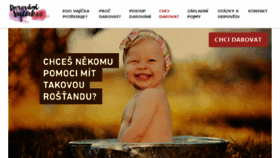 What Darovanivajicek.cz website looked like in 2018 (5 years ago)