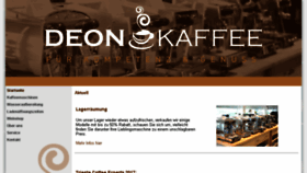 What Deonkaffee.ch website looked like in 2018 (5 years ago)