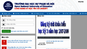What Daotao.hnue.edu.vn website looked like in 2018 (5 years ago)