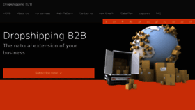What Dropshippingb2b.com website looked like in 2018 (5 years ago)