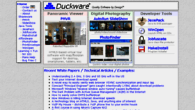 What Duckware.com website looked like in 2018 (5 years ago)
