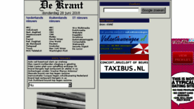 What Dekrant.nl website looked like in 2018 (5 years ago)