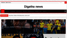 What Digathanews.com website looked like in 2018 (5 years ago)
