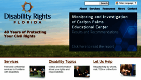 What Disabilityrightsflorida.org website looked like in 2018 (5 years ago)