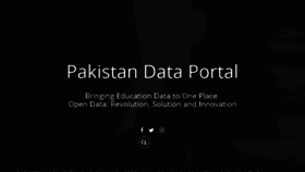 What Data.org.pk website looked like in 2018 (5 years ago)
