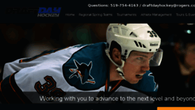 What Draftdayhockey.com website looked like in 2018 (5 years ago)