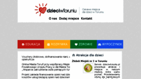 What Dzieciwtoruniu.pl website looked like in 2018 (5 years ago)