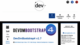 What Devdm.com website looked like in 2018 (5 years ago)