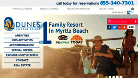 What Dunesvillage.com website looked like in 2018 (5 years ago)