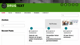 What Drugtext.nl website looked like in 2018 (5 years ago)