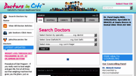 What Doctorsinciti.com website looked like in 2018 (5 years ago)